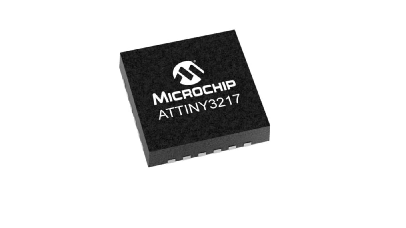 Microcontrollore Microchip, AVR, QFN, ATtiny3217, 24 Pin, Montaggio superficiale, 8bit, 20MHz
