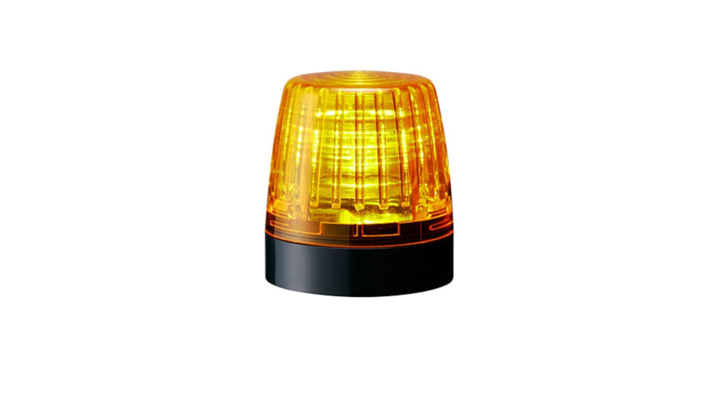 Indicador luminoso Patlite serie NE-A, efecto Constante, LED, Ámbar, alim. 24 V dc