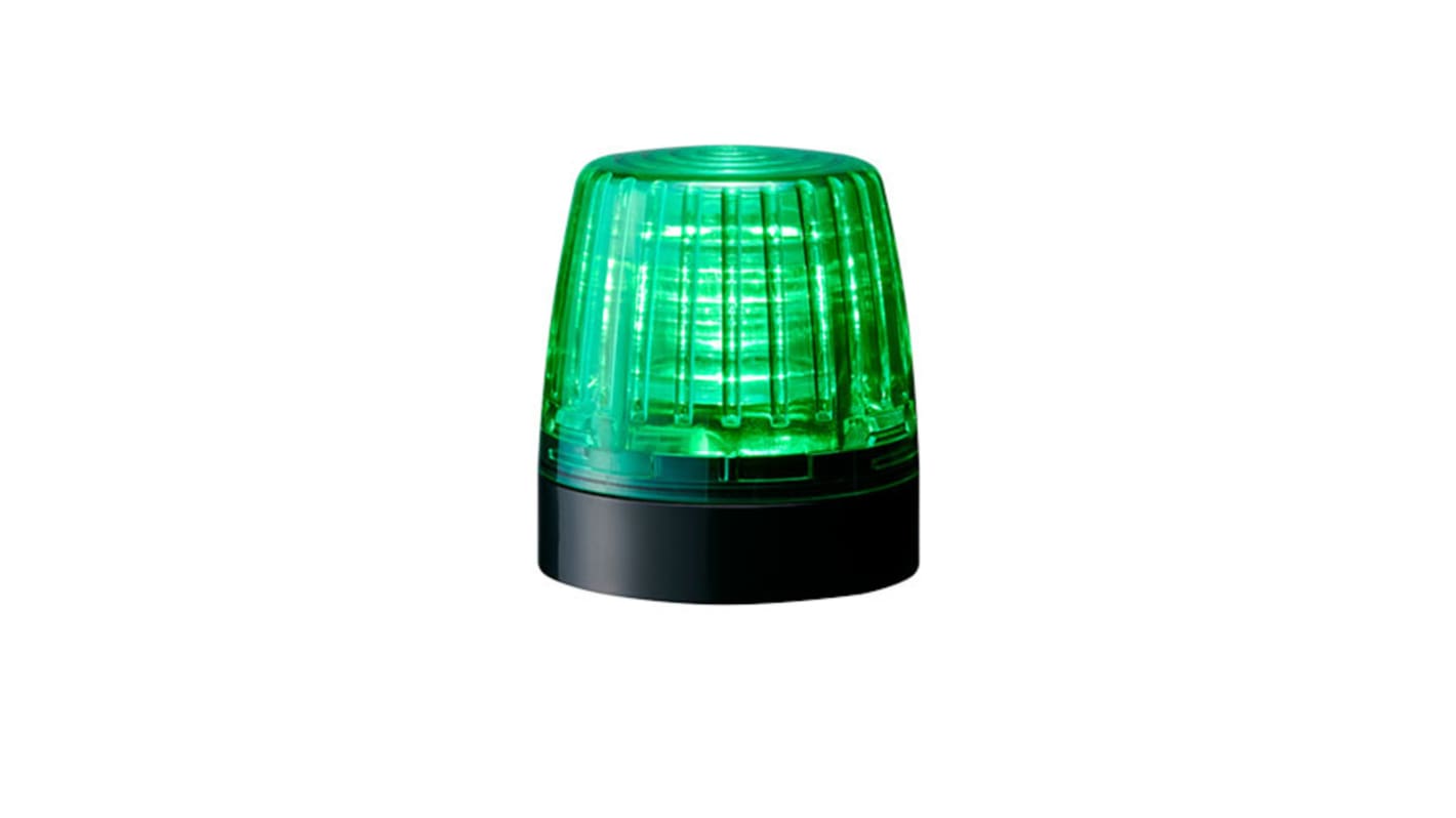 Indicador luminoso Patlite serie NE-A, efecto Constante, LED, Verde, alim. 24 V dc