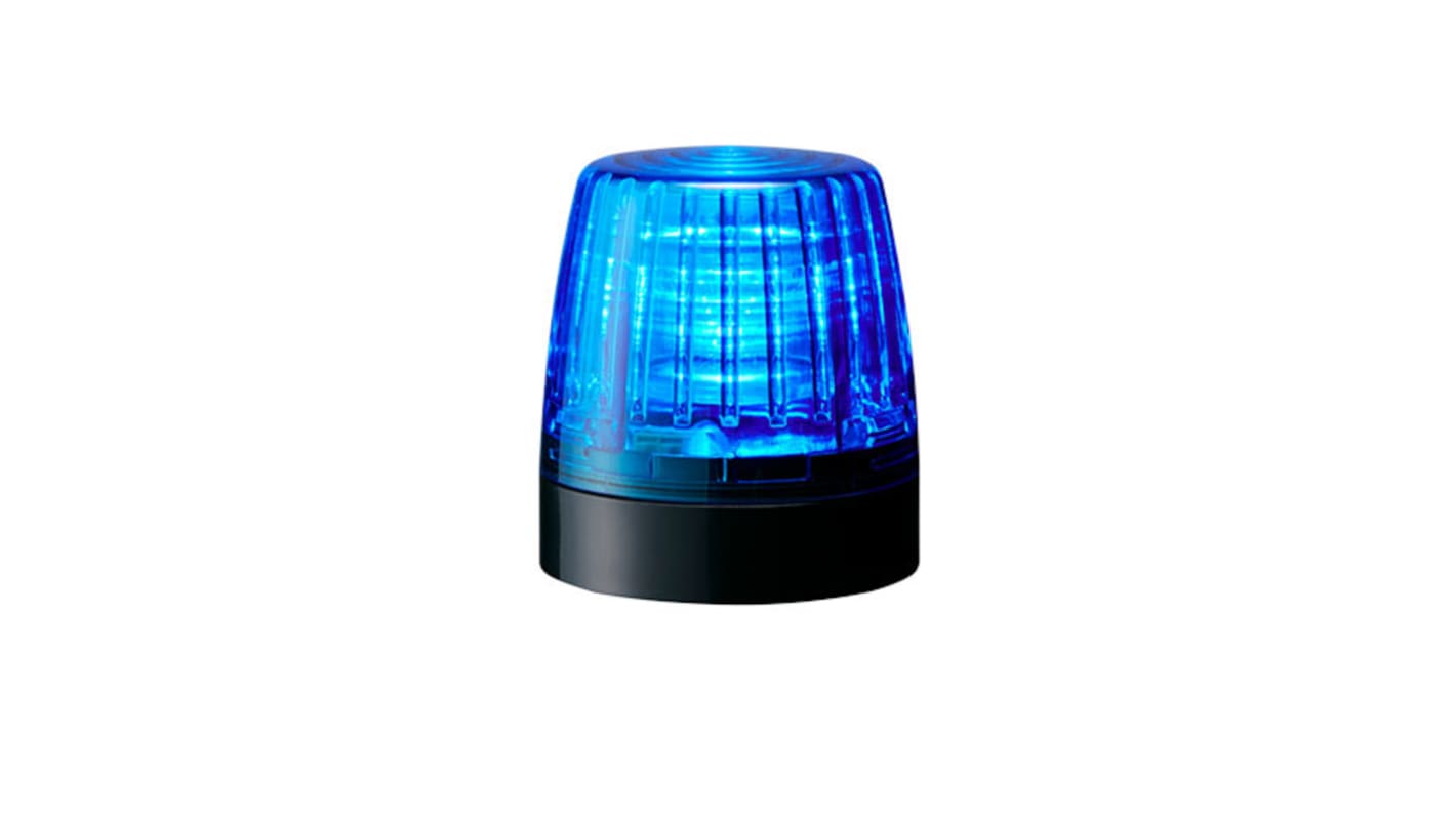 Patlite NE-A, LED Dauer LED-Signalleuchte Blau, 24 V dc, Ø 56mm x 62mm