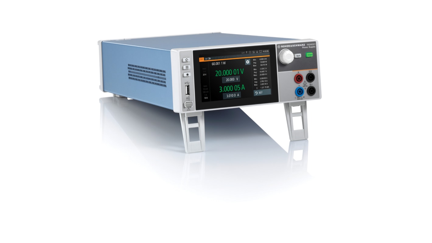 Alimentatore da banco Rohde & Schwarz NGM201, 1 uscita, 0 → 20V, 6A, 60W