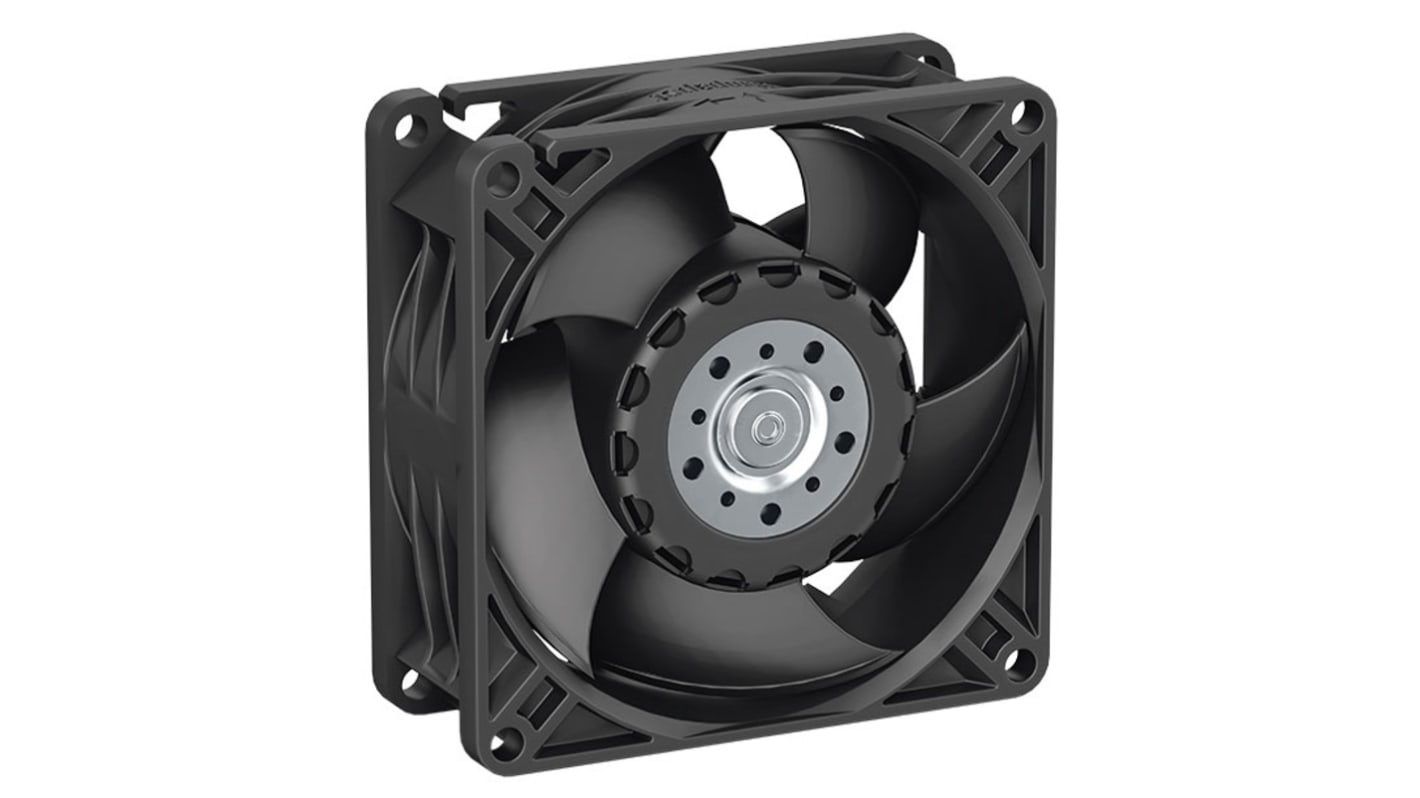 ebm-papst 8300 N - S-Panther Series Axial Fan, 24 V dc, DC Operation, 70m³/h, 2.3W, 80 x 80 x 32mm