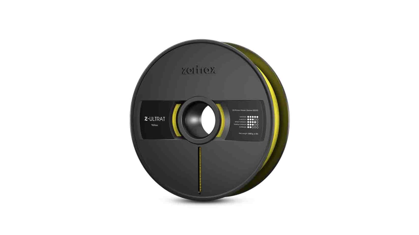 Filament do drukarki 3D ULTRAT Ø 1.75mm 800g Żółty Zortrax