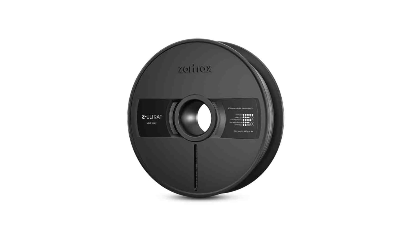 Filament do drukarki 3D ULTRAT Ø 1.75mm 800g Szary Zortrax