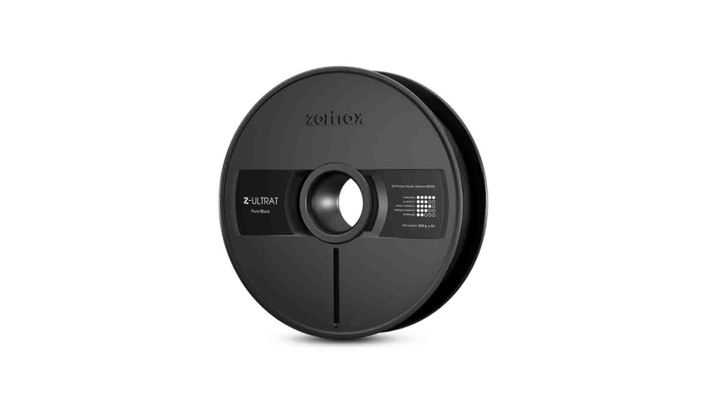 Filamento per stampante 3D Zortrax, ULTRAT, Nero, diam. 1.75mm