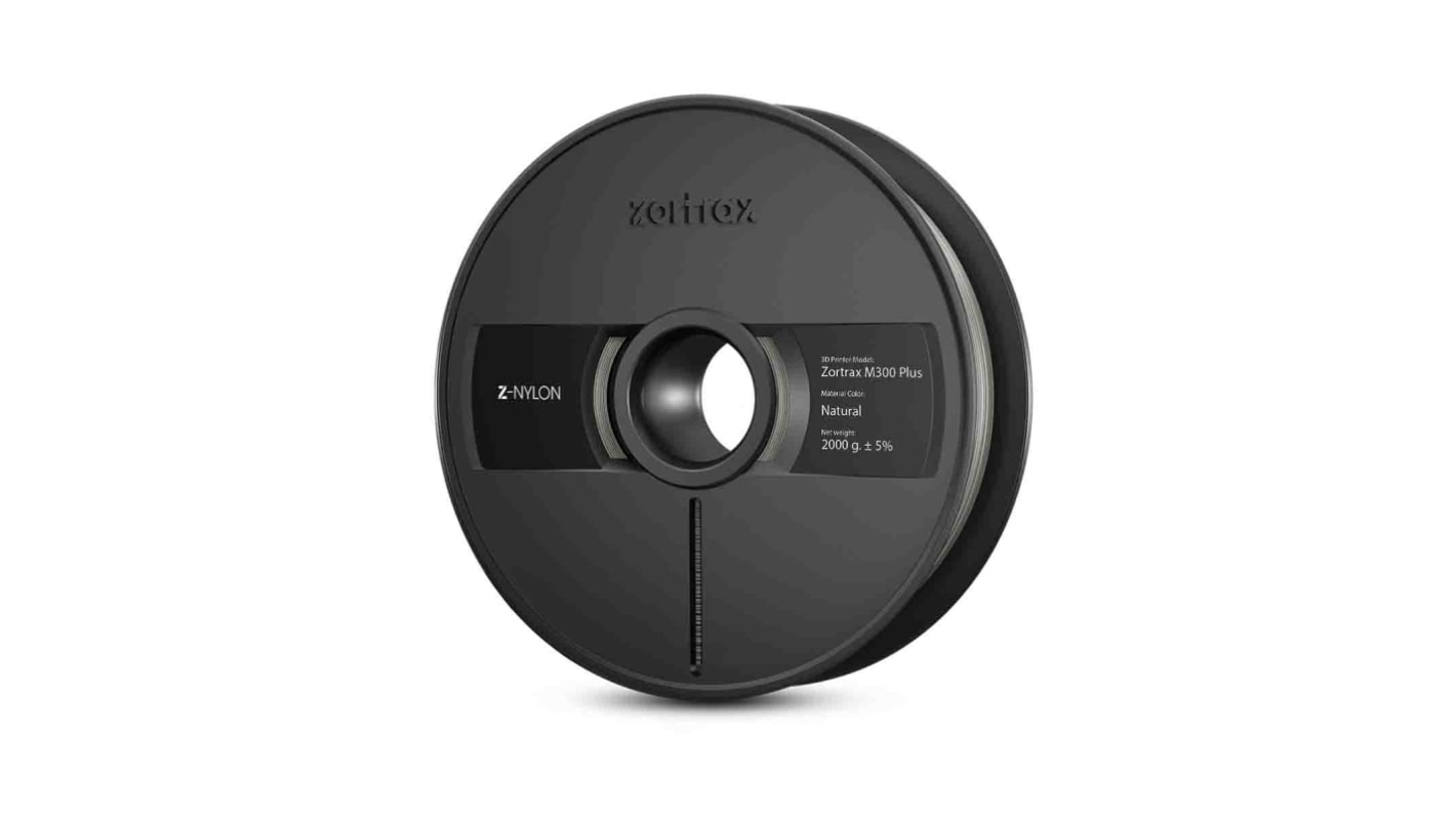 Filamento para impresora 3D, Nylon, 1.75mm, Natural, 2kg Zortrax