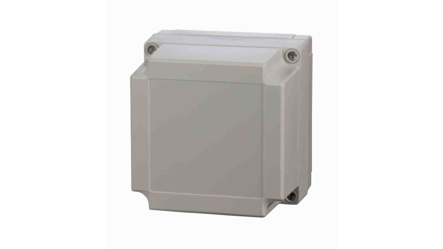 Fibox Grey Polycarbonate Enclosure, IP66, IP67, IK08, Smoked Grey Lid, 180 x 130 x 75mm