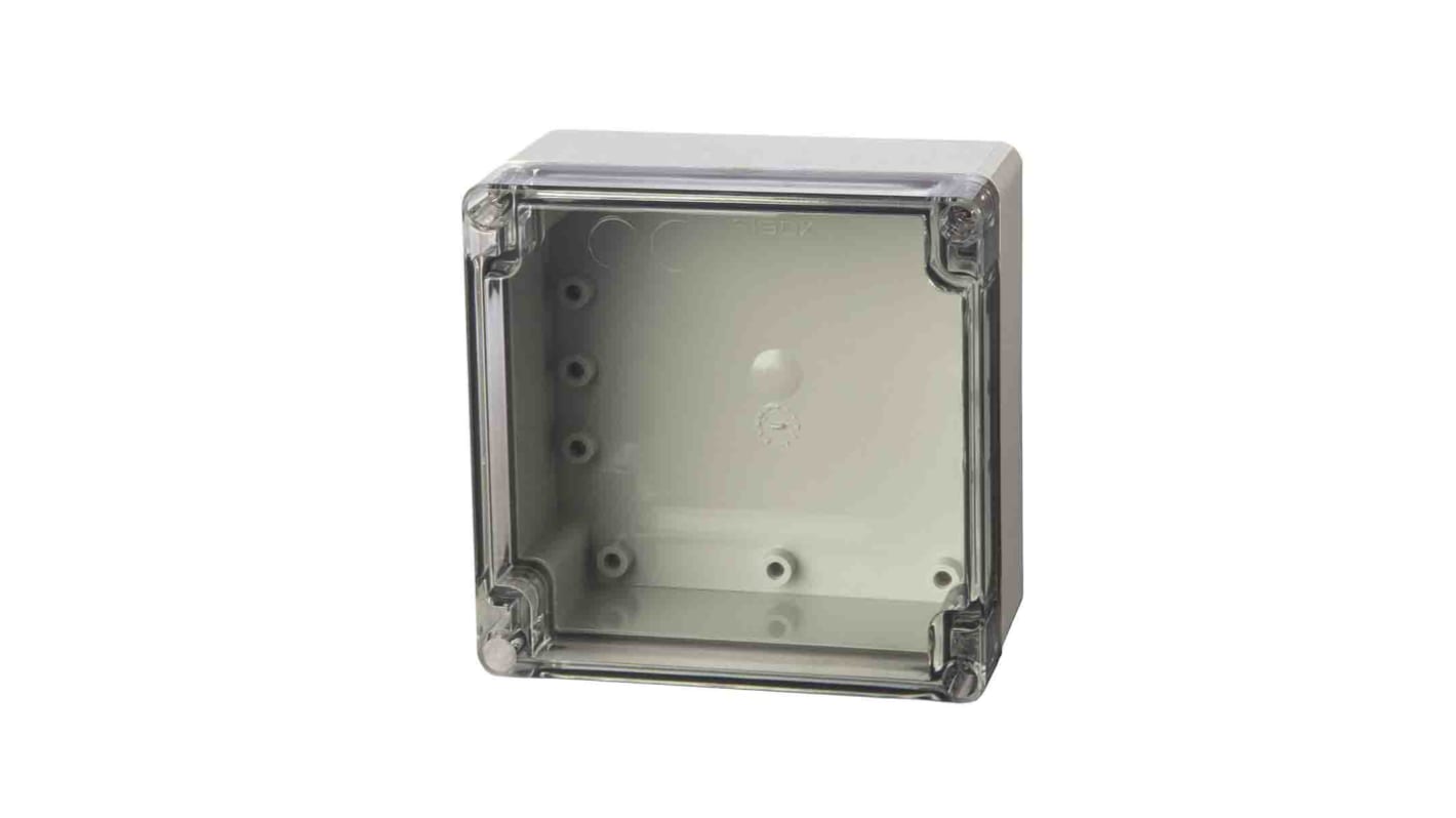 Fibox Grey ABS Enclosure, IP66, IP67, IK07, Grey Lid, 122 x 120 x 75mm