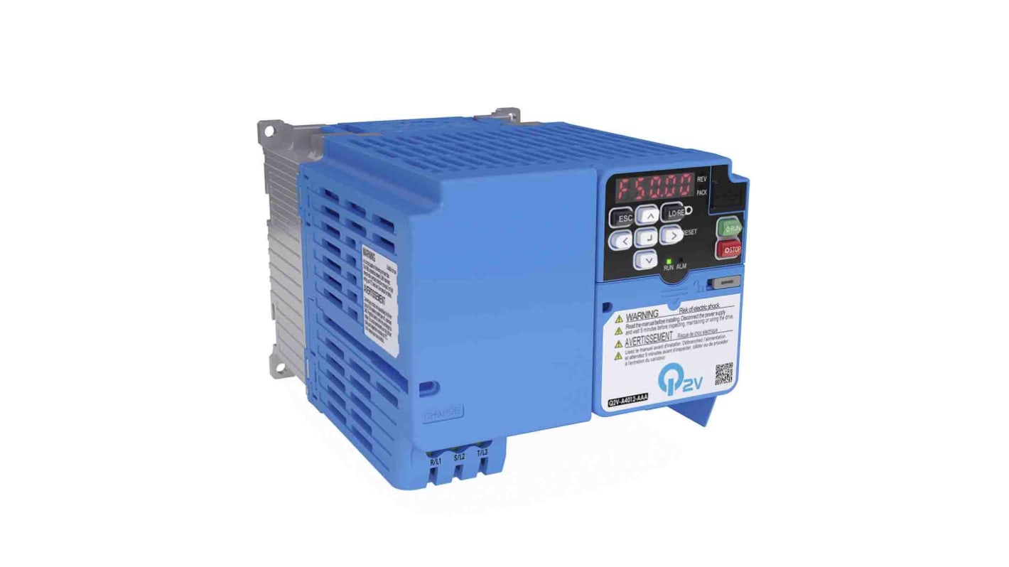 Omron Inverter Drive, 1.5 kW, 3 Phase, 400 V ac, 4.3 A, Q2V Series