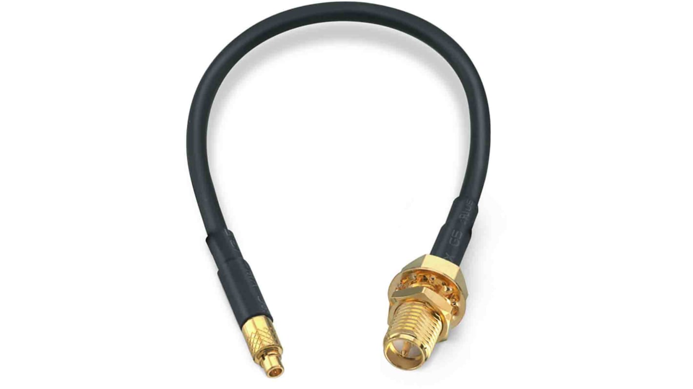 Wurth Elektronik Female RP-SMA to Male MMCX Coaxial Cable, 152.4mm, RG174 Coaxial, Terminated