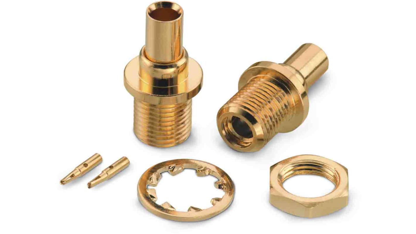 Wurth Elektronik WR-MMCX Series, Jack Cable Mount MMCX Connector, 50Ω, Solder Termination, Straight Body