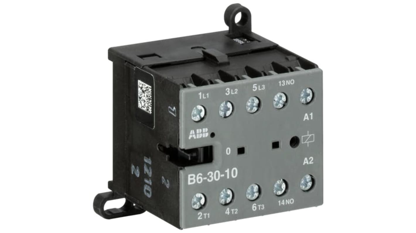 Contattore ABB, serie B, 4 poli, 1 N/A, bobina 380 → 415 V ac