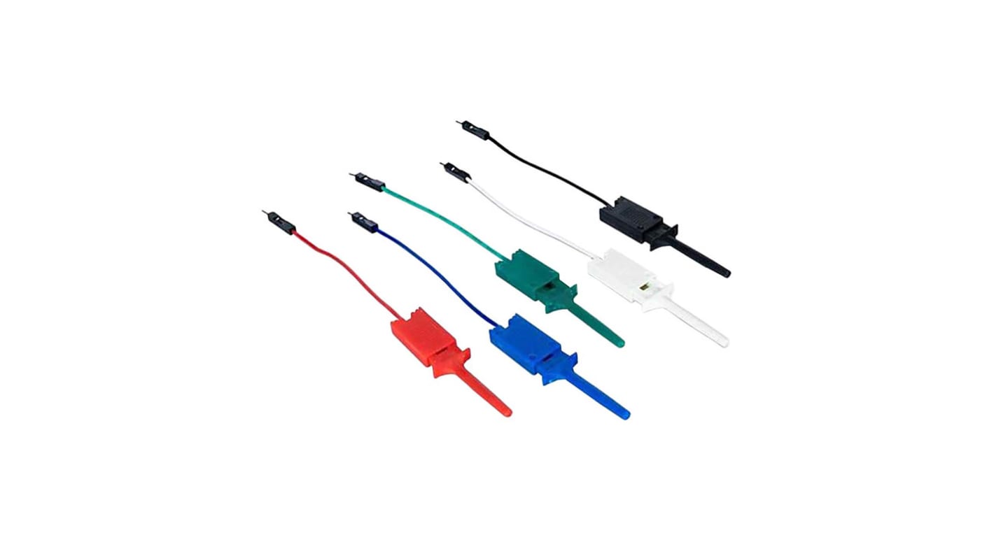 Digilent Abgreifklemme Schwarz, Blau, Grün, Rot, Weiß 1.3mm