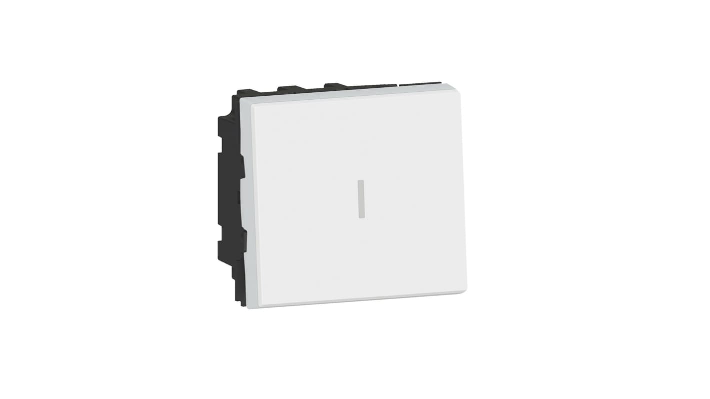 Legrand White Rocker Switch Grid Module 10A, Mosaic Series
