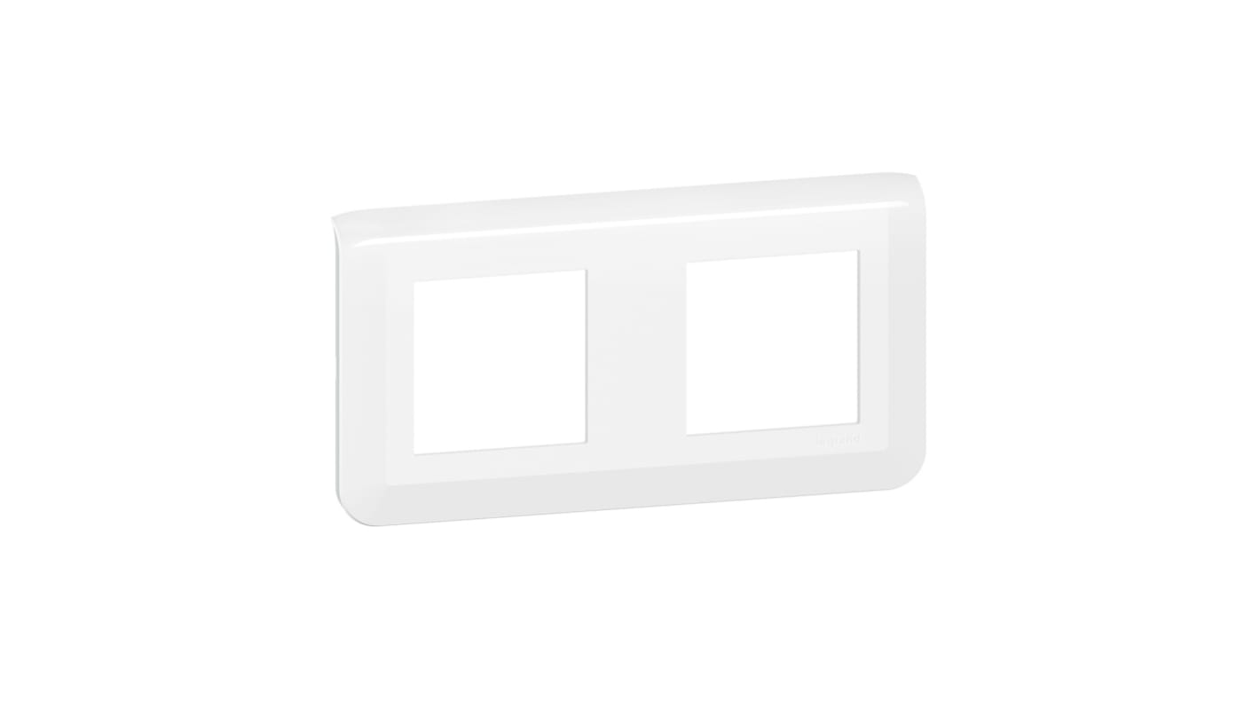 Legrand White 2 Gang Faceplate & Mounting Plate