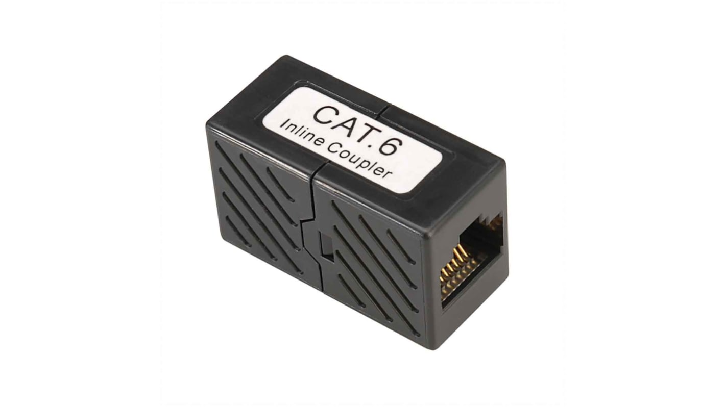 Roline RJ耦合器, RJ45, Cat6网络, 2端口, 无屏蔽双绞线 (UTP)