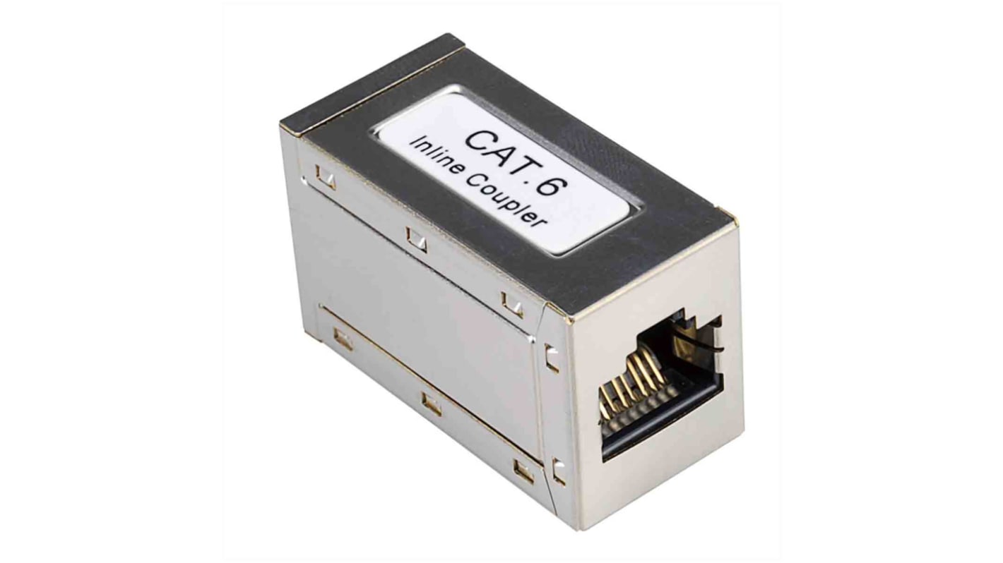 Roline 2-Port RJ45 Modular Coupler, Cat6, STP