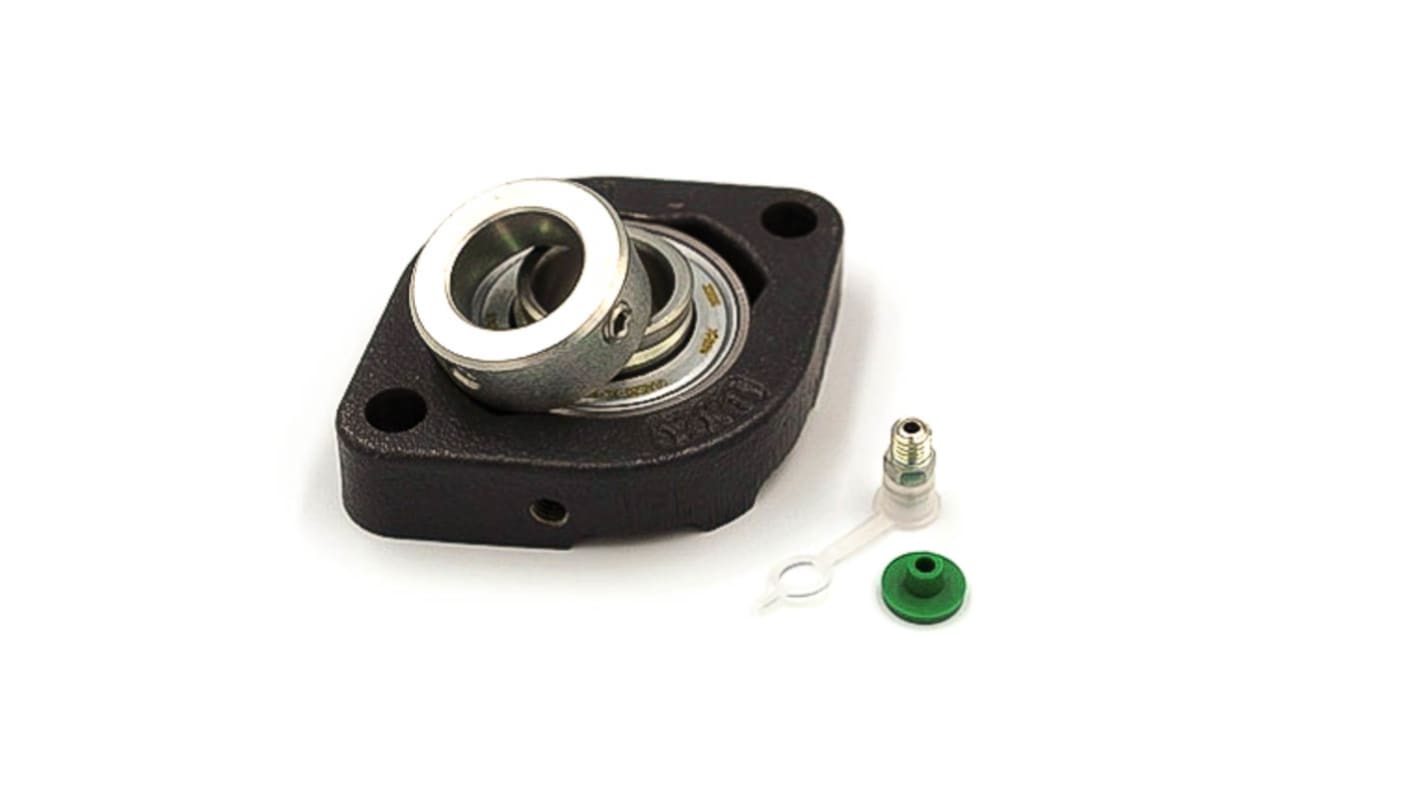 2 Hole Flange Bearing Unit, GLCTE12-XL, 12mm ID