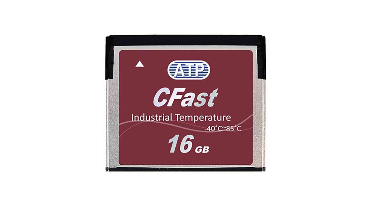 Tarjeta de Memoria Flash ATP CFast, 16 GB Sí A600Si MLC -40 → +85°C