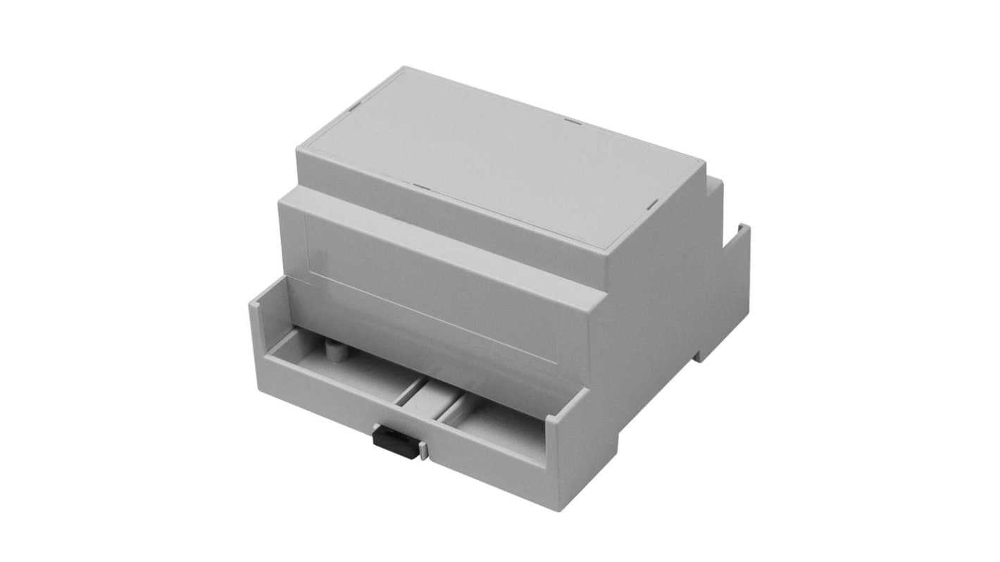 RS PRO Extended Walls Sides, Open Top Enclosure Type, 88 x 90 x 58mm, Polycarbonate DIN Rail Enclosure Kit