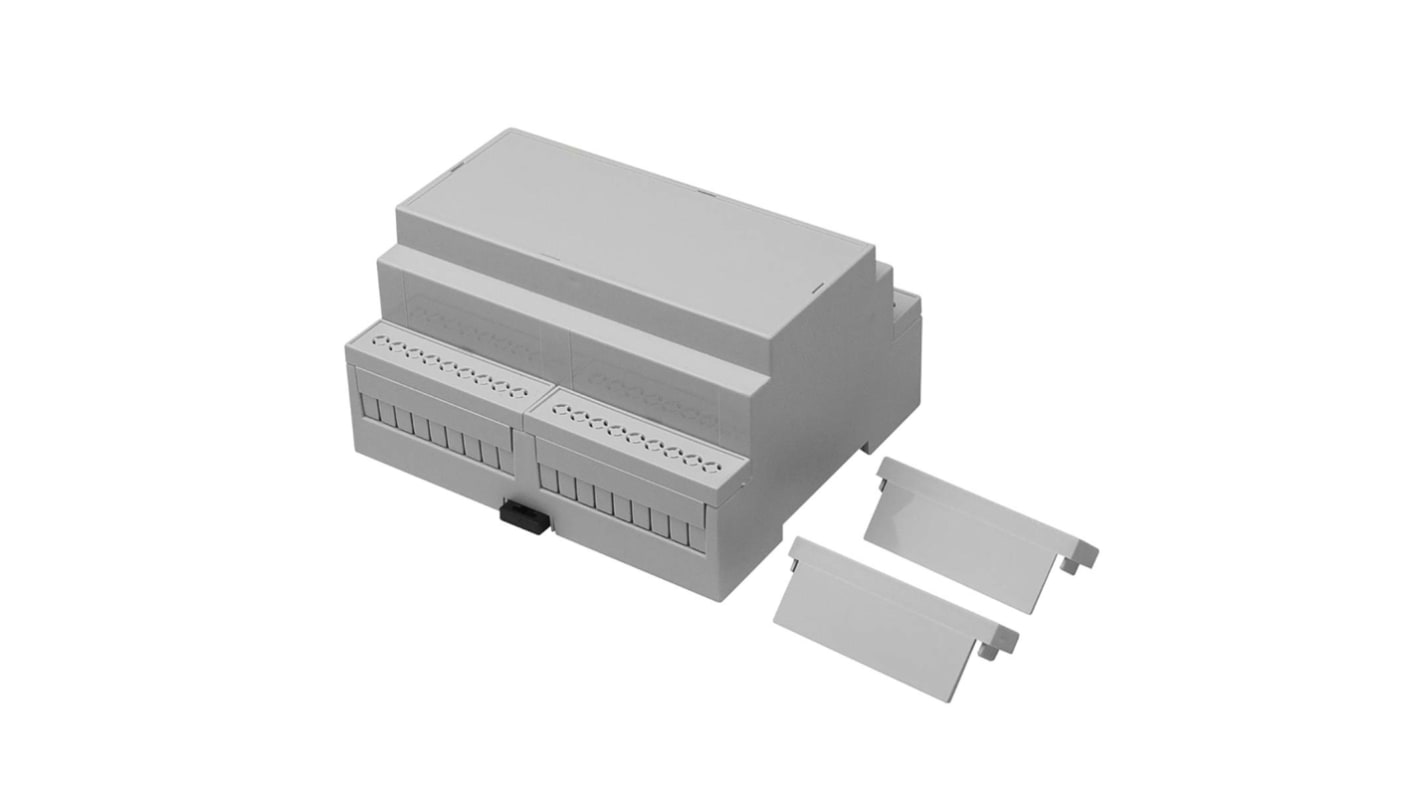 RS PRO Open Top Enclosure Type, 106.2 x 90 x 58mm, Polycarbonate DIN Rail Enclosure Kit