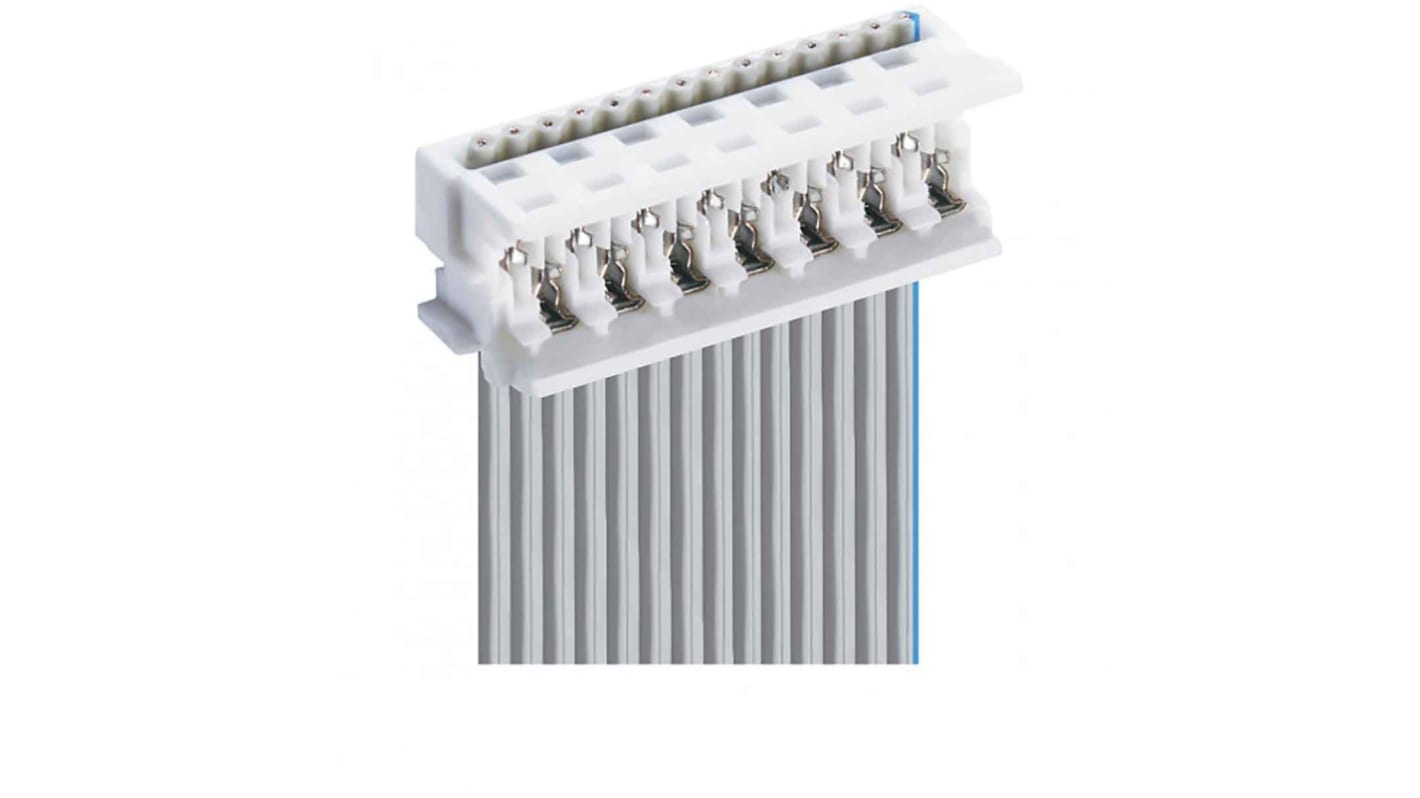 Lumberg IDC连接器, 6p, 1.27mm间距, 2排, 电缆安装, IDT端接, Micromodul系列