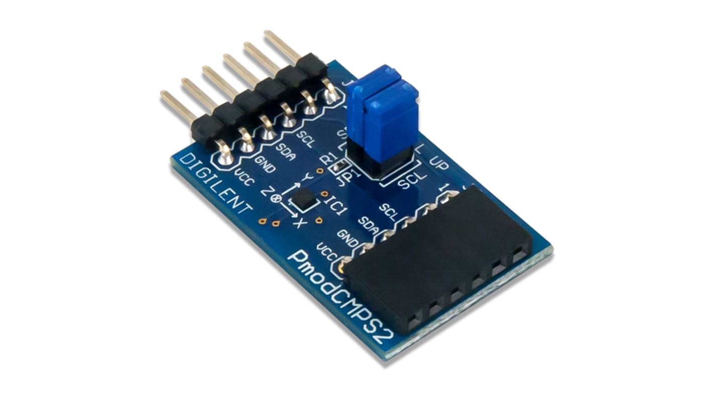 Digilent Pmod CMPS2:3-Axis Compass I2C, SPI Expansion Module