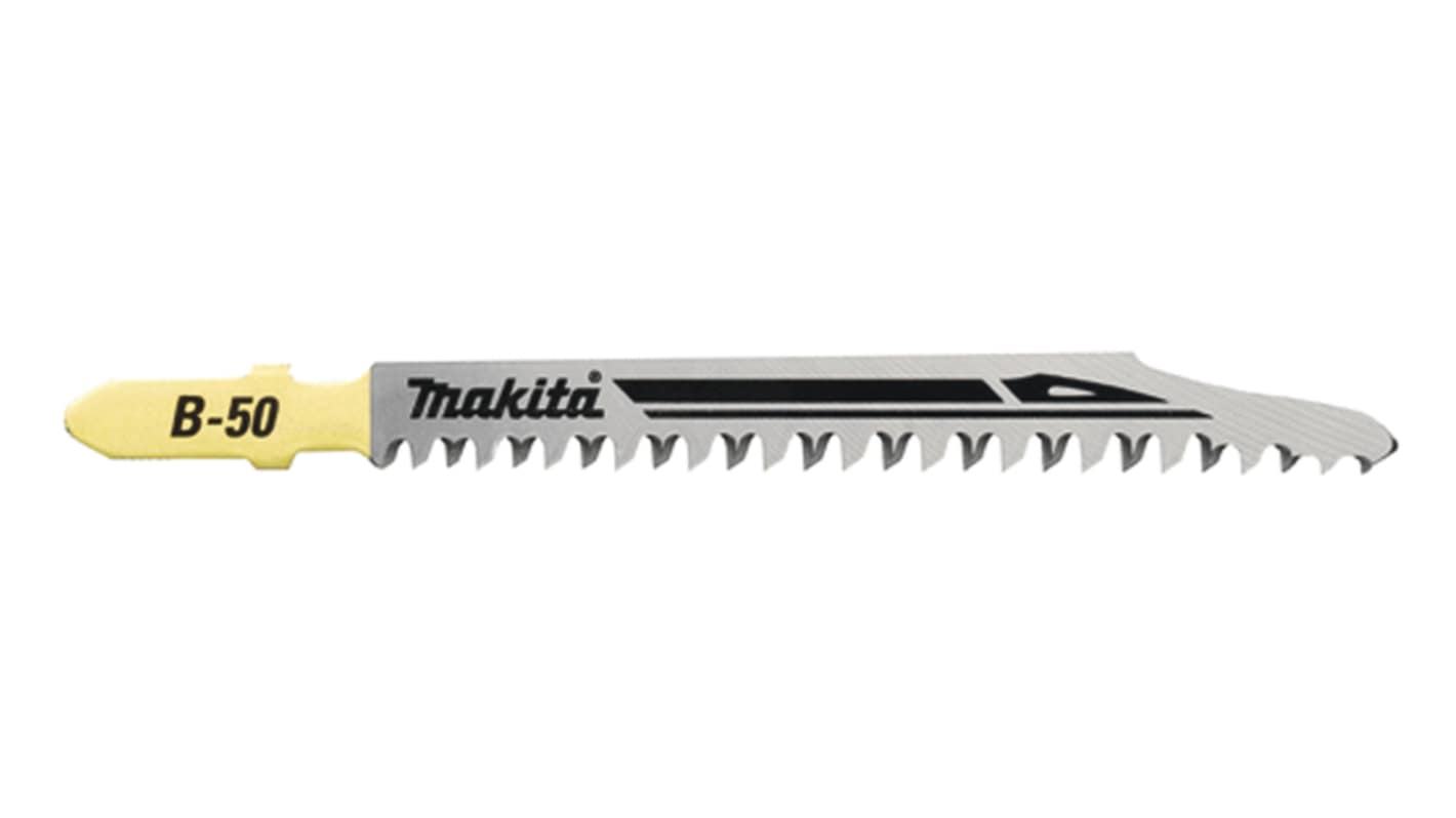 Makita 曲线锯条, 8 → 11锯齿/英寸, 切割长度73mm, 可切割用于木材和塑料中的快速表面加工