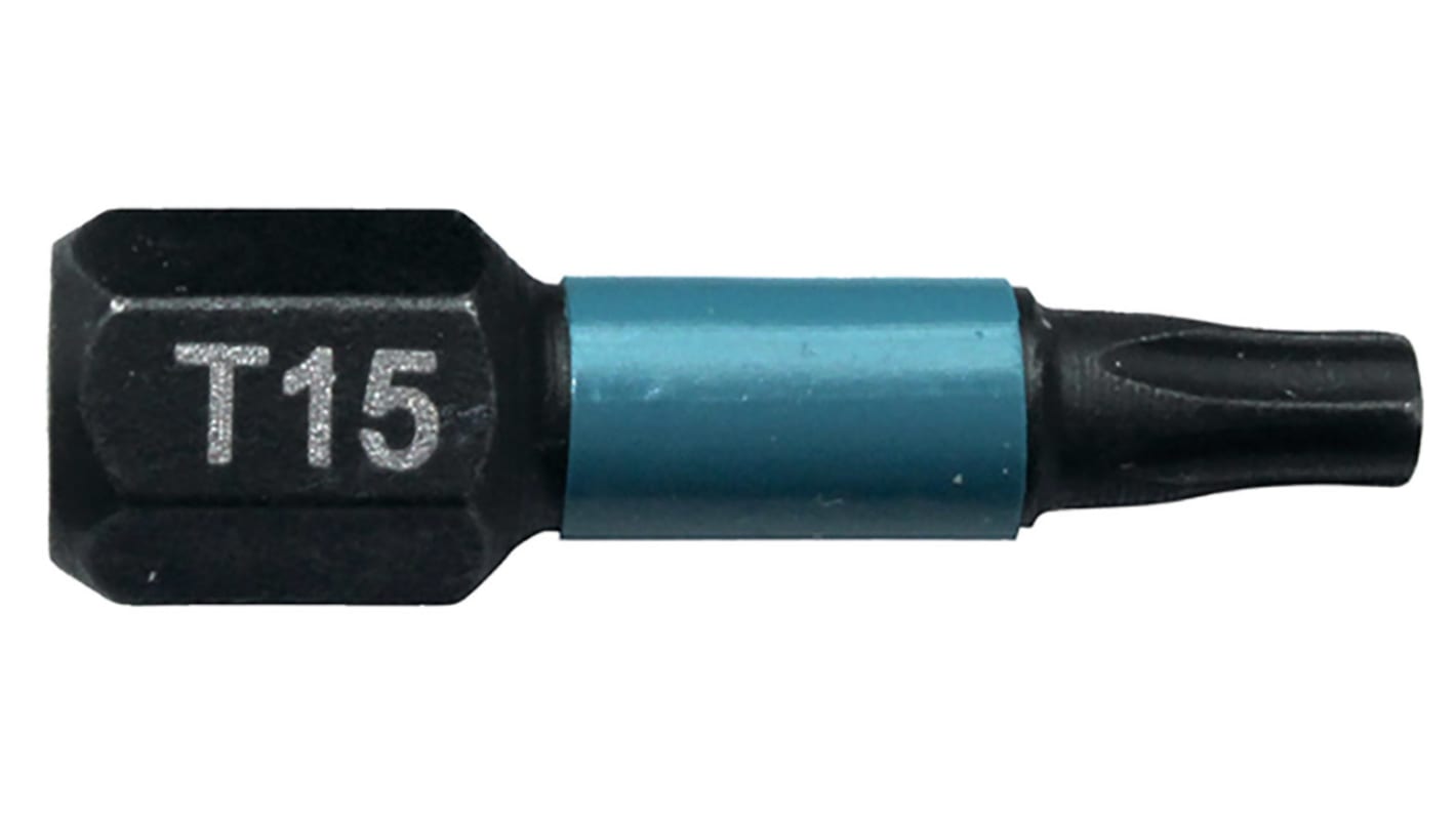 Makita Hexagon Screwdriver Bit, T15 Tip, 25 mm Overall