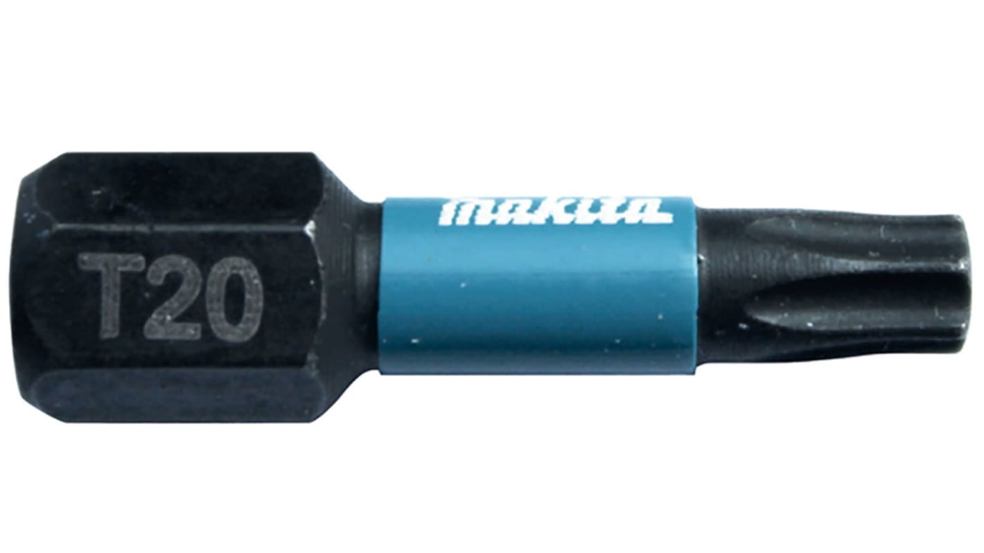 Makita Hexagon Screwdriver Bit, T20 Tip, 25 mm Overall