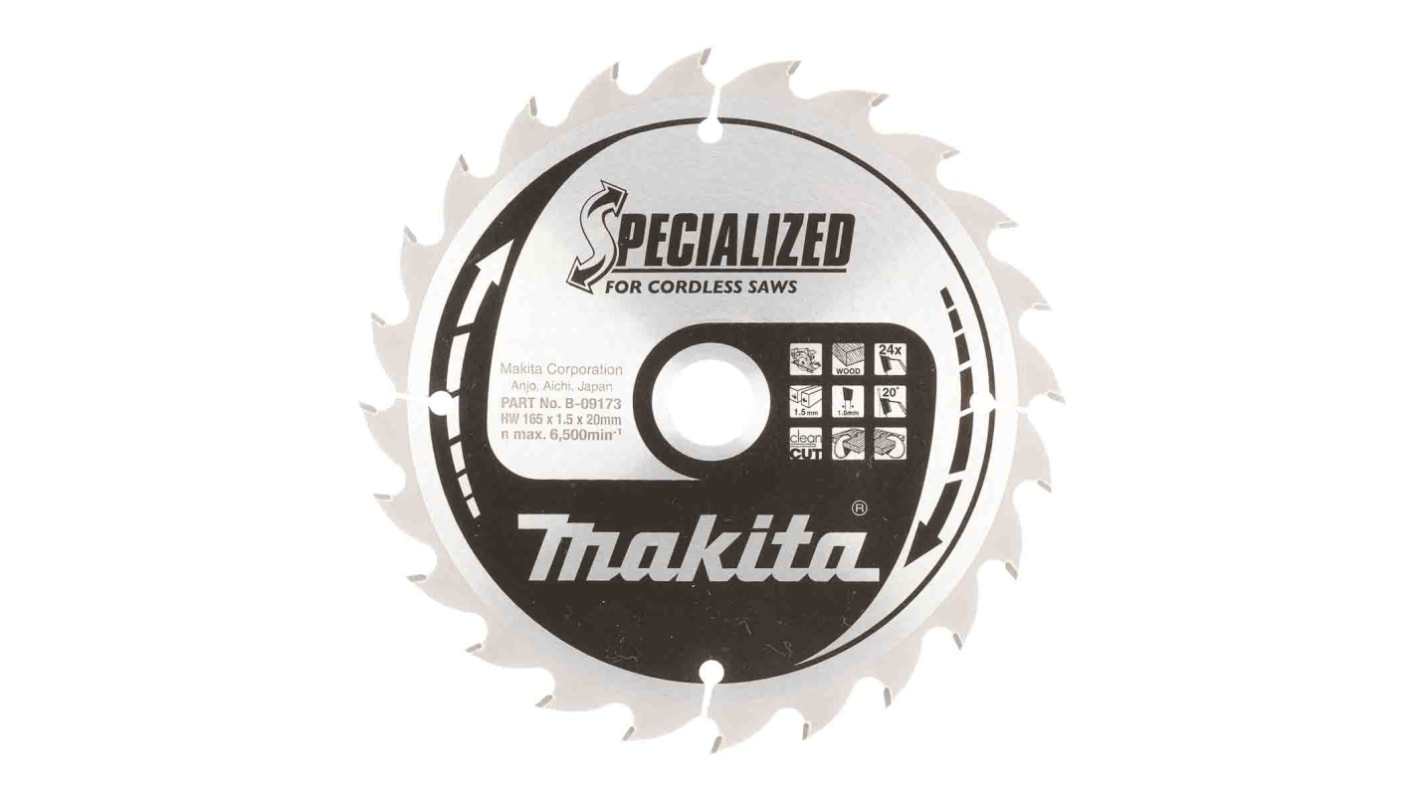 Makita Rundsavsklinge, Klingediameter: 165mm, Pakke med 1