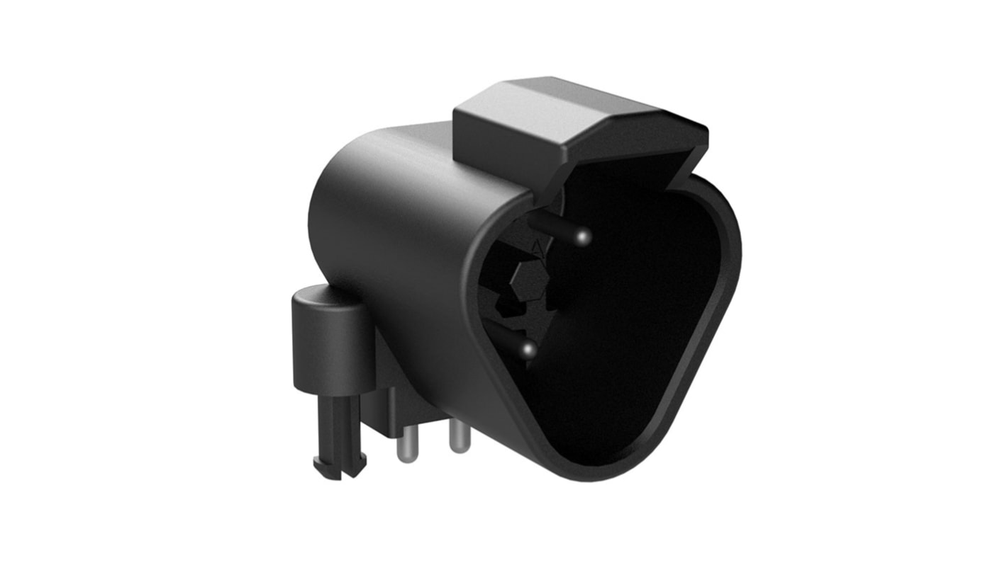Amphenol Industrial, AT BoardLock Automotive Connector Plug Black PCB 3 Way ATF13-3P-BM03