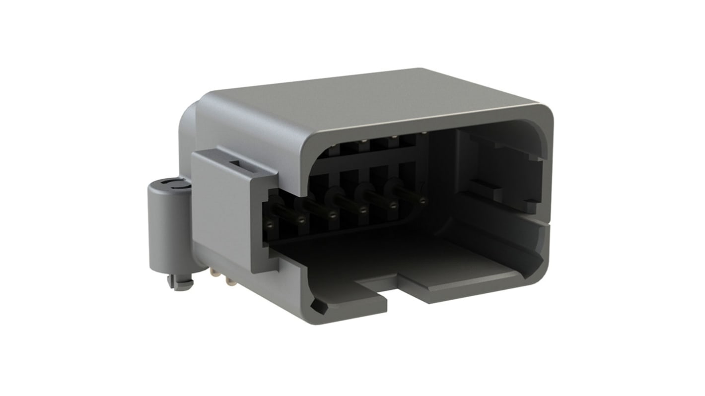 Amphenol Industrial, AT BoardLock Automotive Connector Plug Grey PCB 12 Way ATF13-12PA-BM03