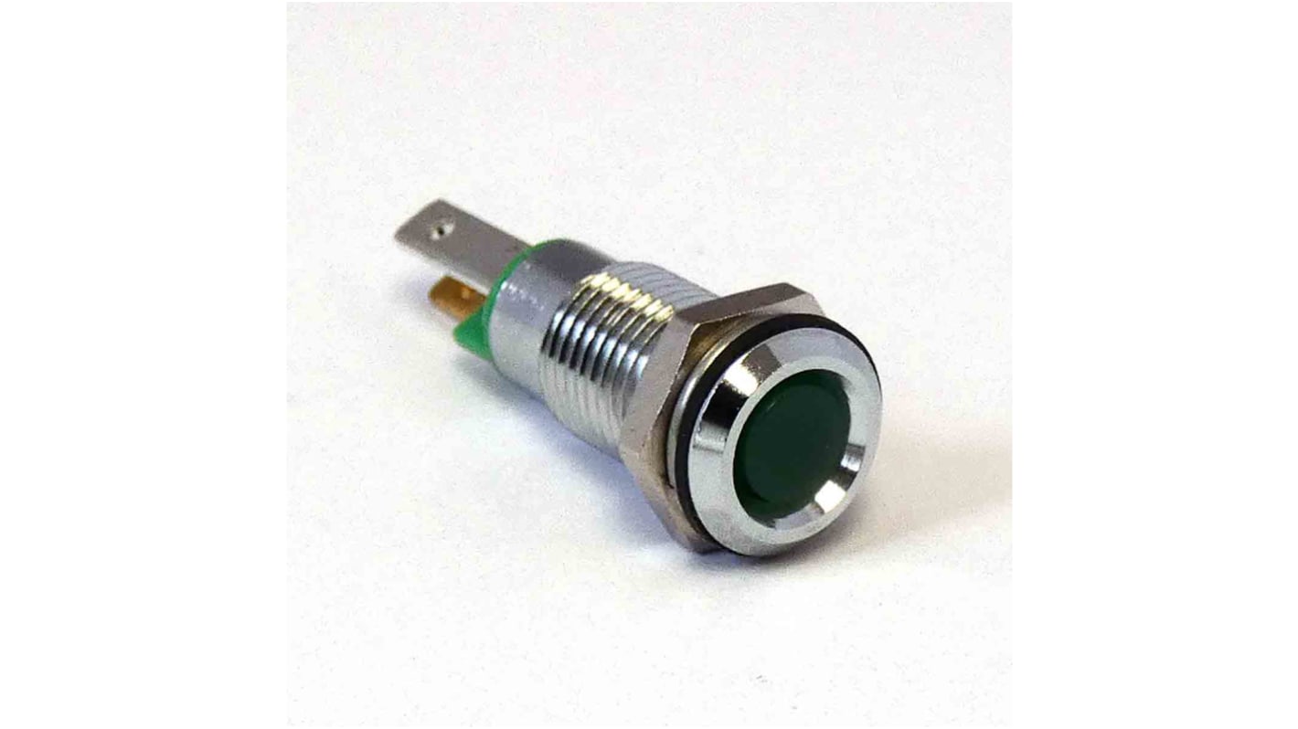 Lampka kontrolna do montażu panelowego 2.2V, zielona 8mm LED CML Innovative Technologies
