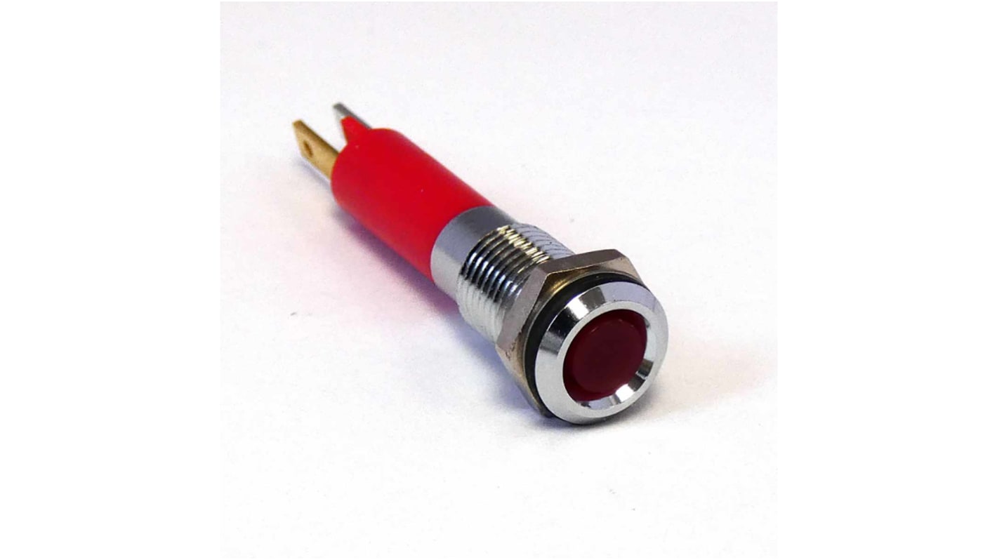 CML Innovative Technologies LED面板指示灯, 24V 直流, 22mA, Φ8mm安装孔, IP67, 1901X35X系列