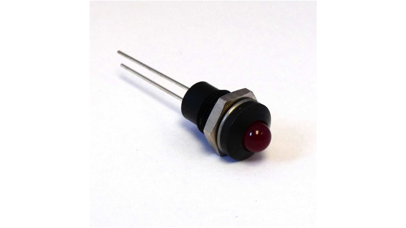 CML Innovative Technologies 1904X00X Series Red Panel Mount Indicator, 2V, 8mm Mounting Hole Size, IP40