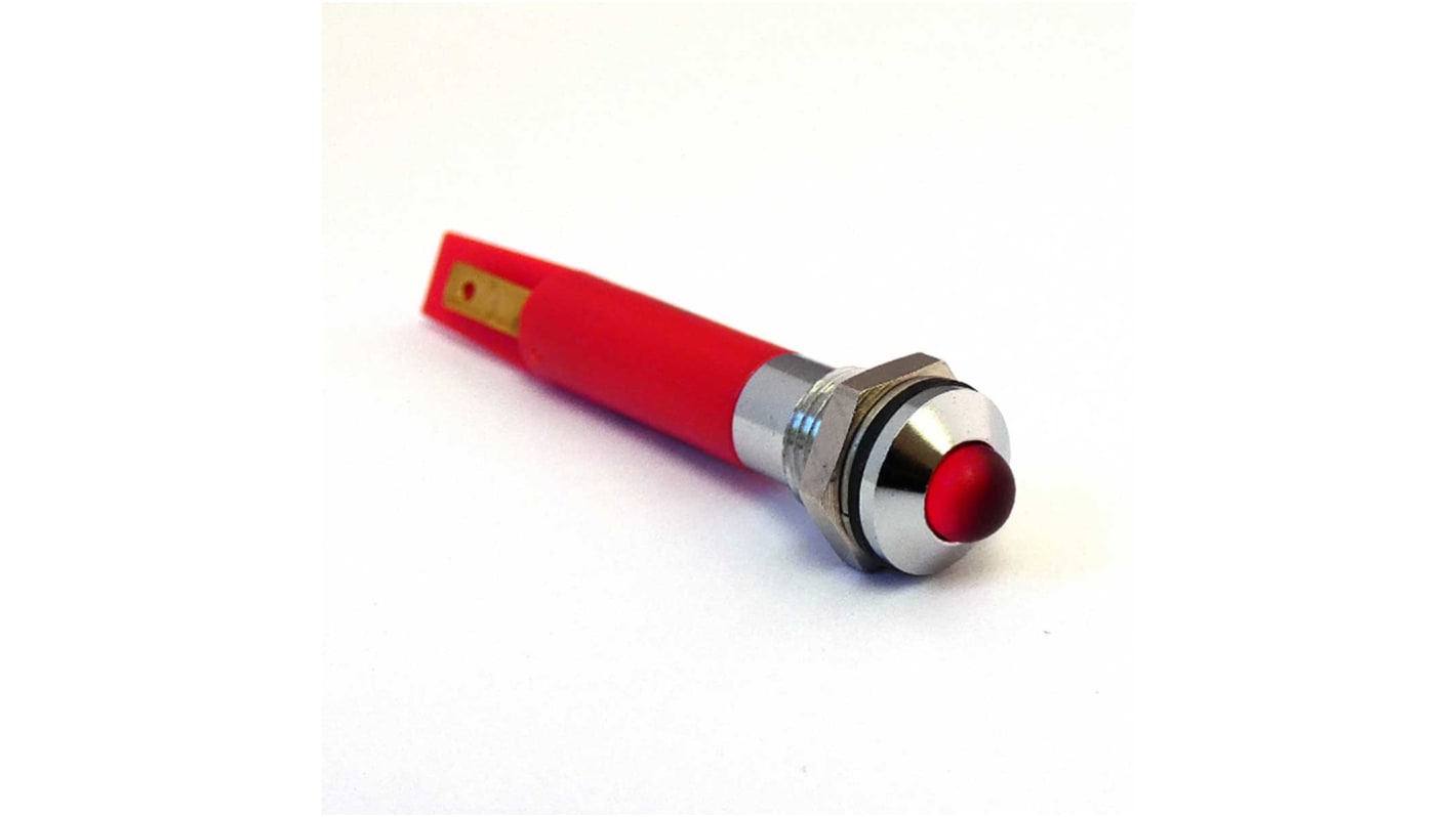 CML Innovative Technologies 1951X23X Series Red Panel Mount Indicator, 230V ac, 8mm Mounting Hole Size, IP67
