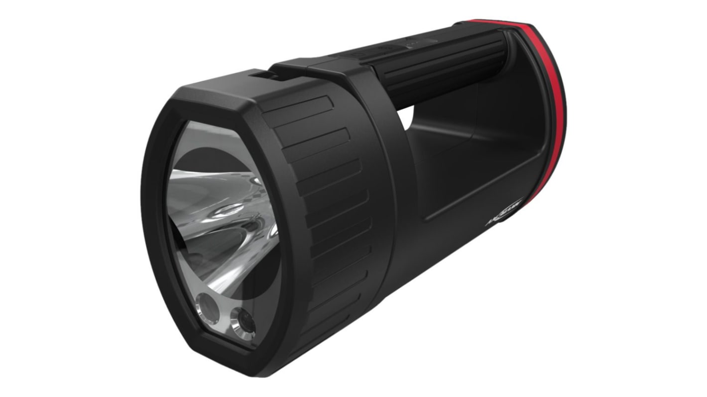 Ansmann LED Hand Lamp Black, Red - Rechargeable 1700 lm, 214 mm