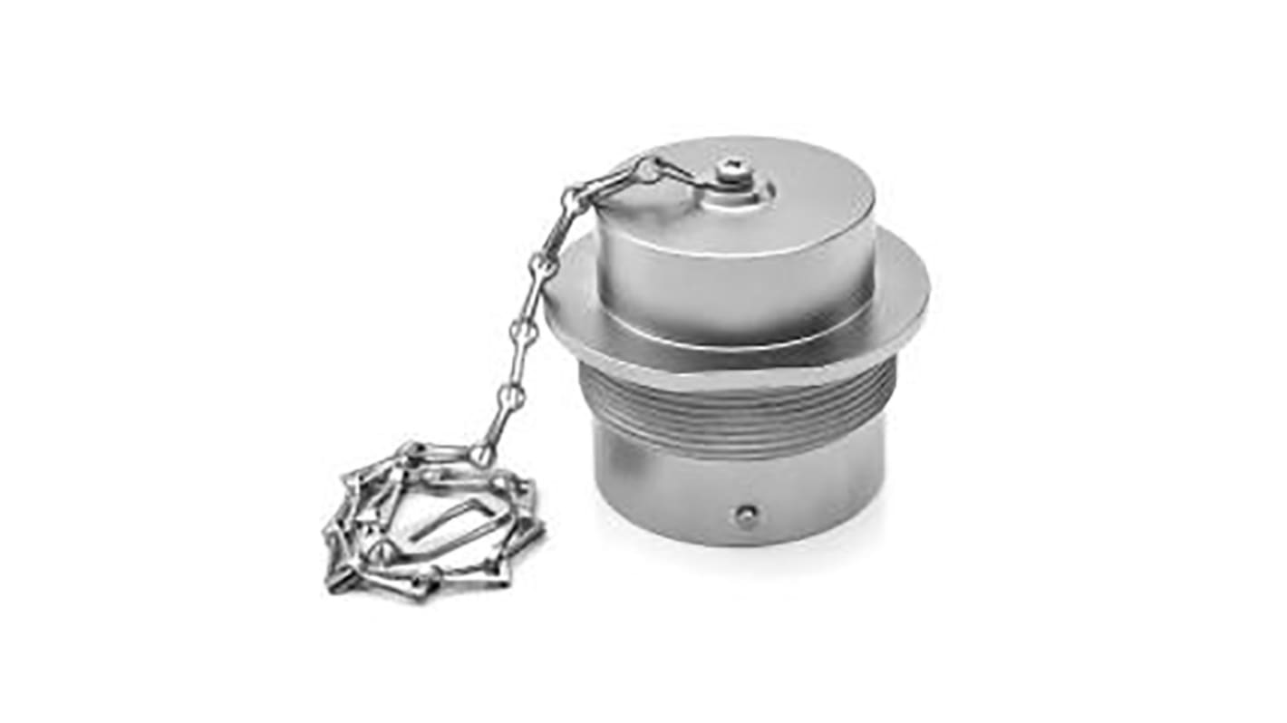 Amphenol Industrial Duramate AHDM Circular Connector Dust Cap, Shell Size 24 IP67 Rated, with Nickel Finish, Aluminium