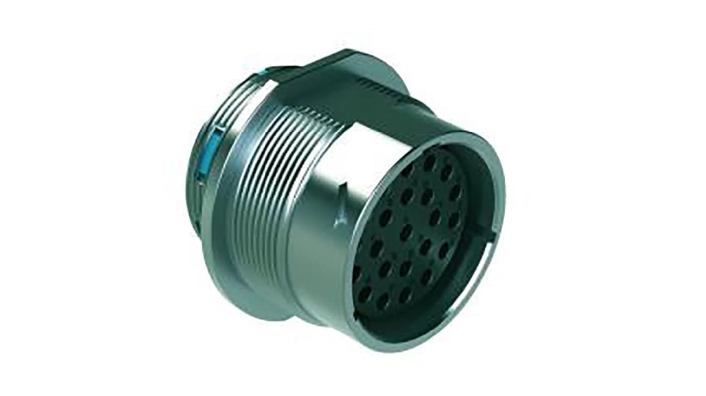 Amphenol Industrial Circular Connector, 23 Contacts, Cable Mount, Socket, Female, IP67, IP69K, Duramate AHDM Series