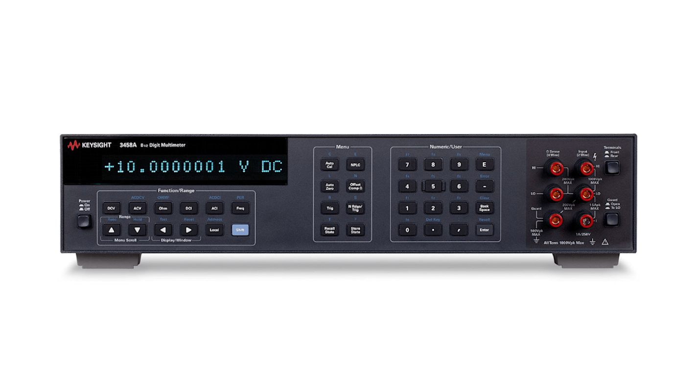 Keysight Technologies 3458A 真有效值台式万用表, 最大600V 交流, 最大600V 直流