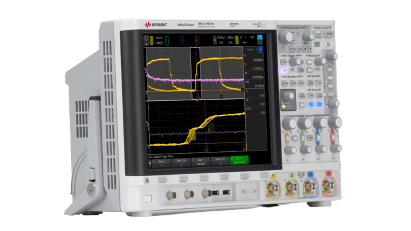 Keysight Technologies MSOX4034A InfiniiVision 4000 X Series, 350MHz Bench Oscilloscope, 4 Analogue Channels, 16 Digital