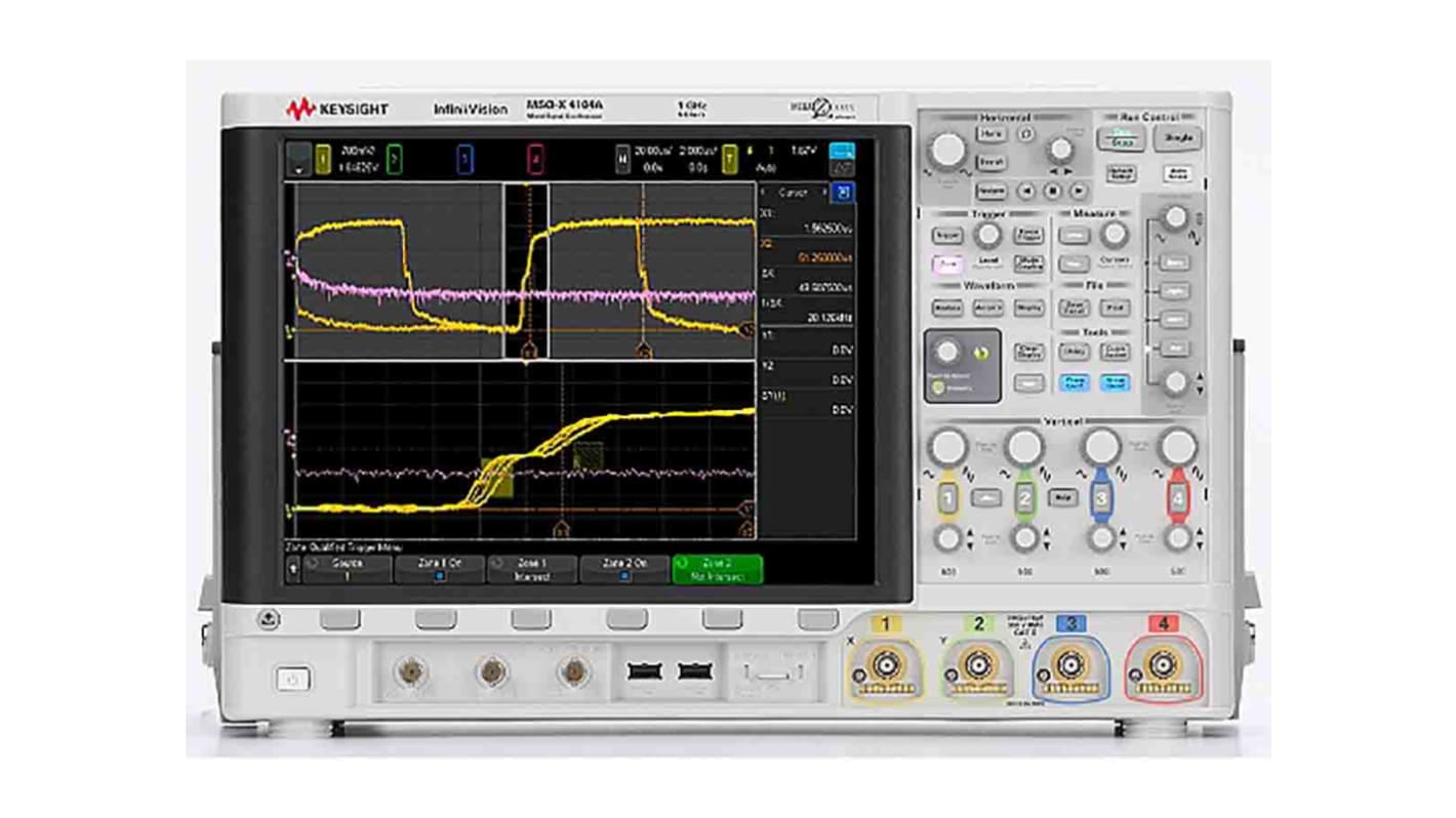 Keysight Technologies MSOX4104A InfiniiVision 4000 X Series, 1GHz Bench Oscilloscope, 4 Analogue Channels, 16 Digital