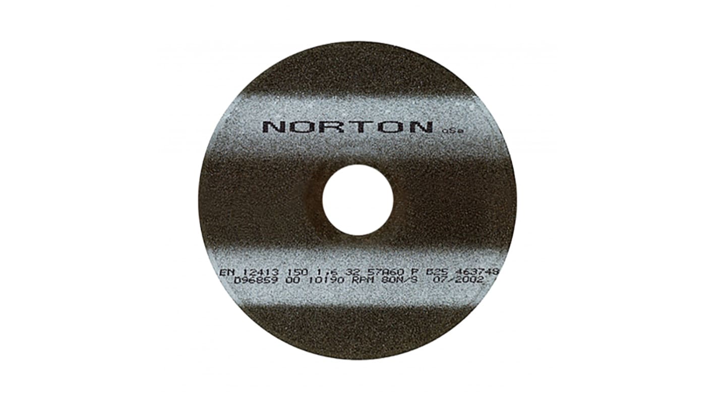Norton Aluminium Oxide Cutting Disc, 200mm x 1.6mm Thick, P60 Grit, 1 in pack