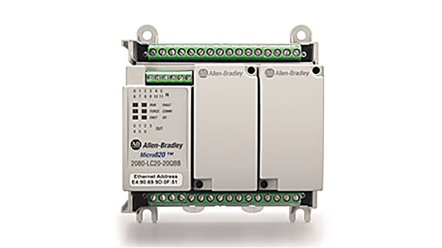 Allen Bradley Bulletin 2080 Logikcontroller, 12 Eing. / 20 Digitaleing. Relais Ausg.Typ Digital Eing.Typ für Serie