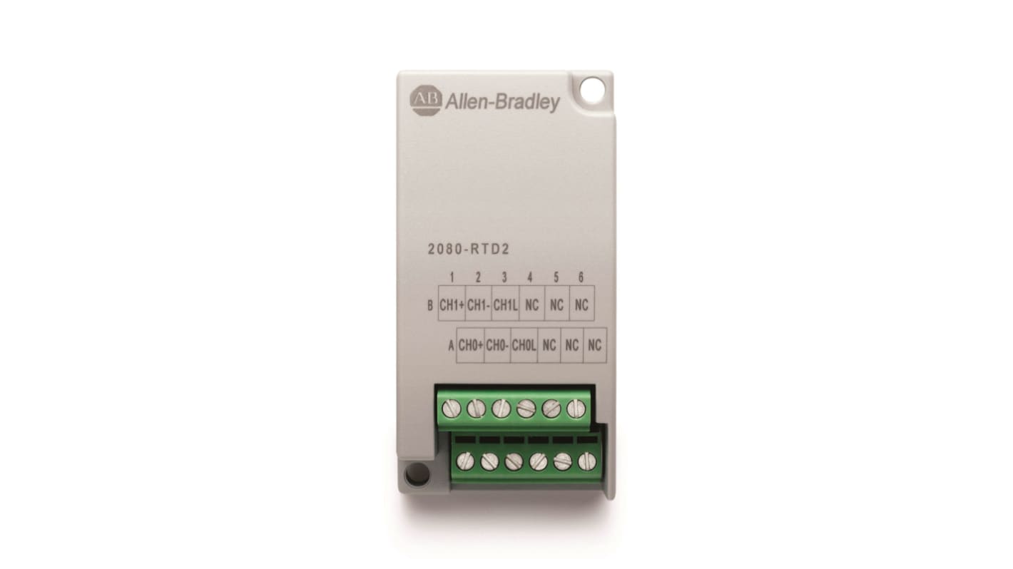 Moduł PLC We/Wy Allen Bradley Moduł dołączany Micro800 do sterownika PLC Seria Micro 810, Micro 830, Micro 850 2080-RTD2