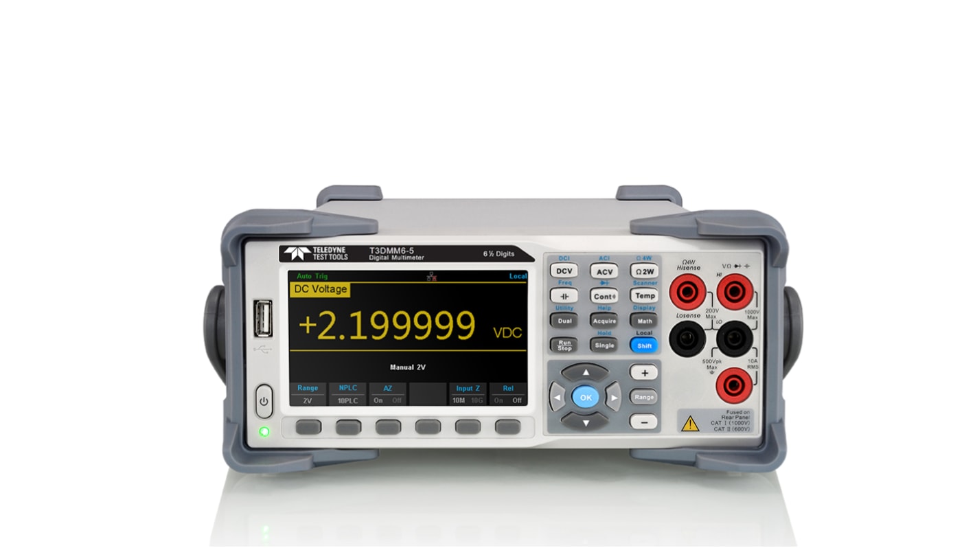 Teledyne LeCroy T3DMM Bench Digital Multimeter, True RMS, 10A ac Max, 10A dc Max, 750V ac Max