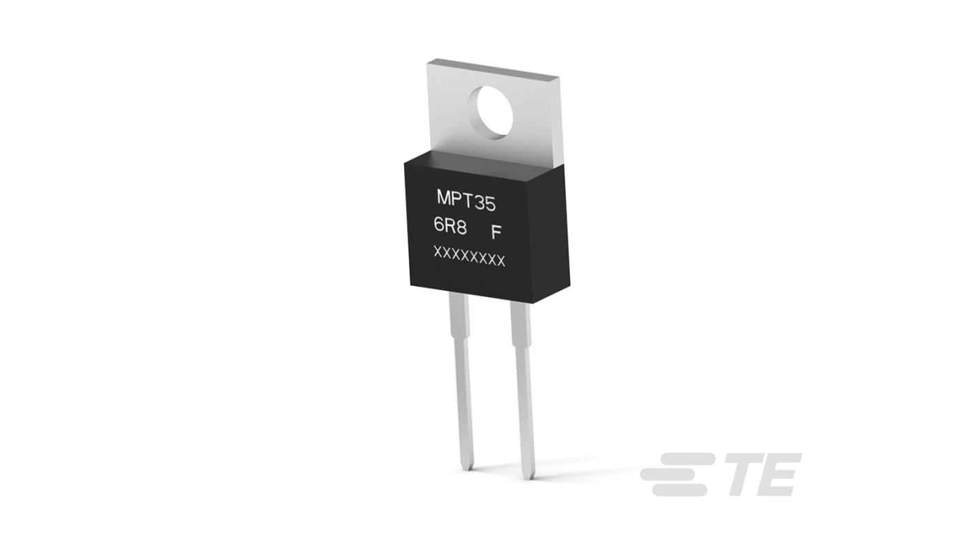 TE Connectivity 功率直插电阻, 径向, 6.8kΩ, 35W, 1%容差, TO220, MPT系列
