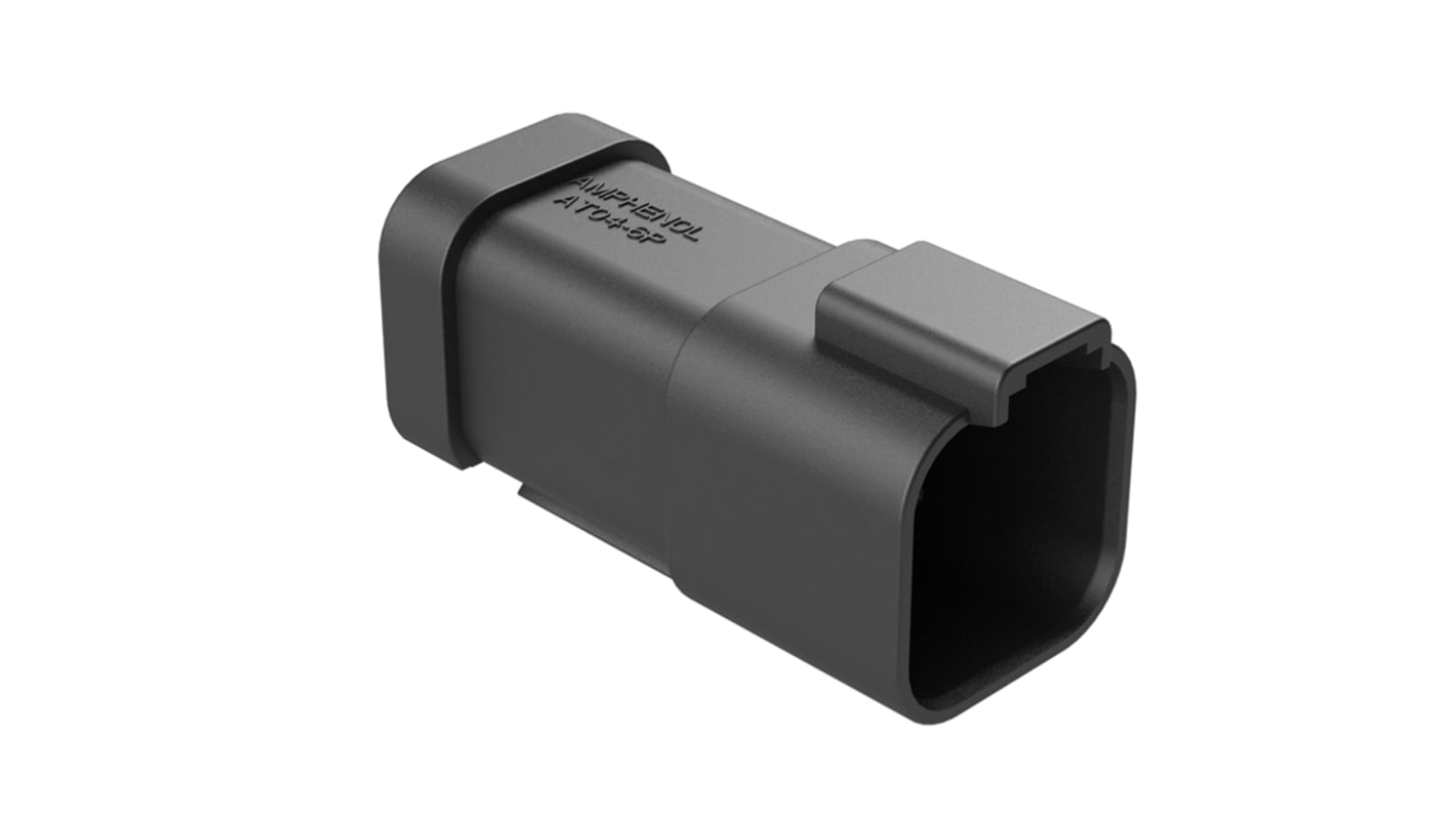 Amphenol Industrial, AT Automotive Connector Plug Black 6 Way AT04-6P-EP14