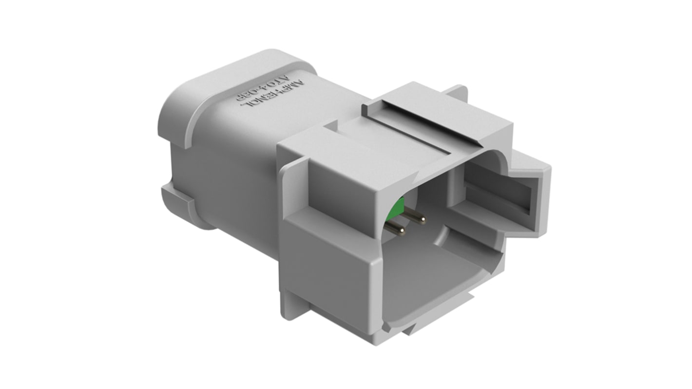 Amphenol Industrial, AT Automotive Connector Plug Grey 8 Way AT04-08PA-P021